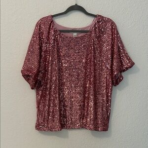 Lilly Pulitzer Sparkling Pink Sequin Top